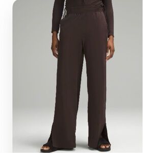 Lululemon Stretch Woven High Waist Wide-Leg Pant - Espresso